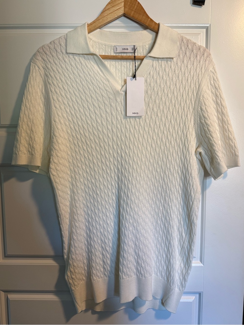 MANGO Textured Polo Shirt